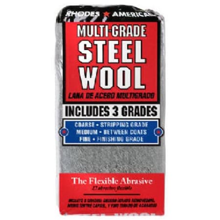 Homax Homax Products 10121114 12 Pack Steel Wool Pad Assorted 745072